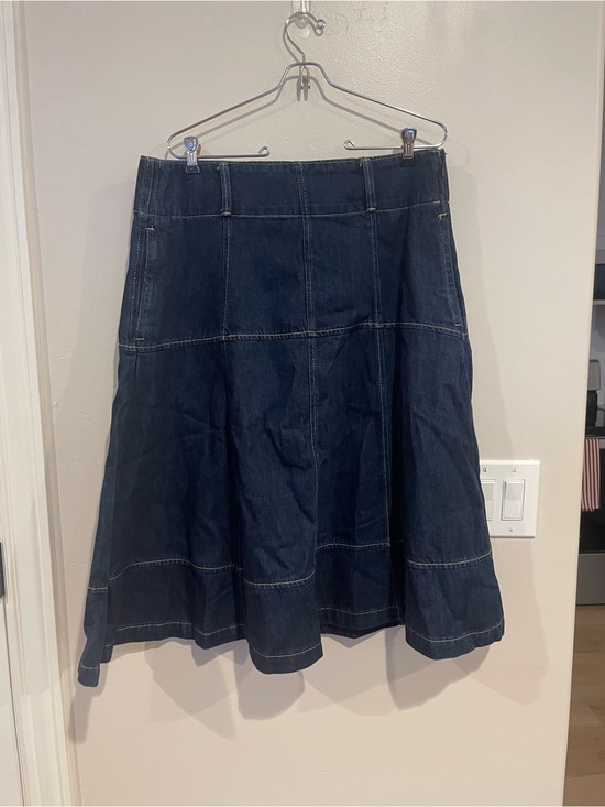 Free Assembly Dresses & Skirts - Women's Dark Blue Denim A-Line Skirt - Classic Flare